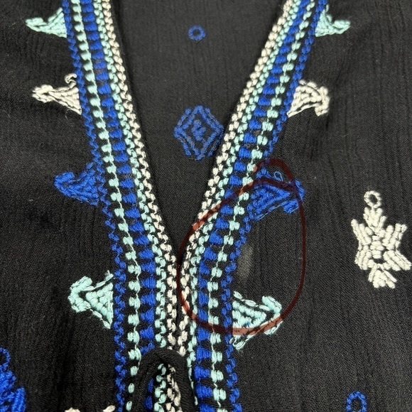 Free People Dress Swing Stargazer Embroidered Party Concert Rodeo Night Out Fest - Picture 3 of 4